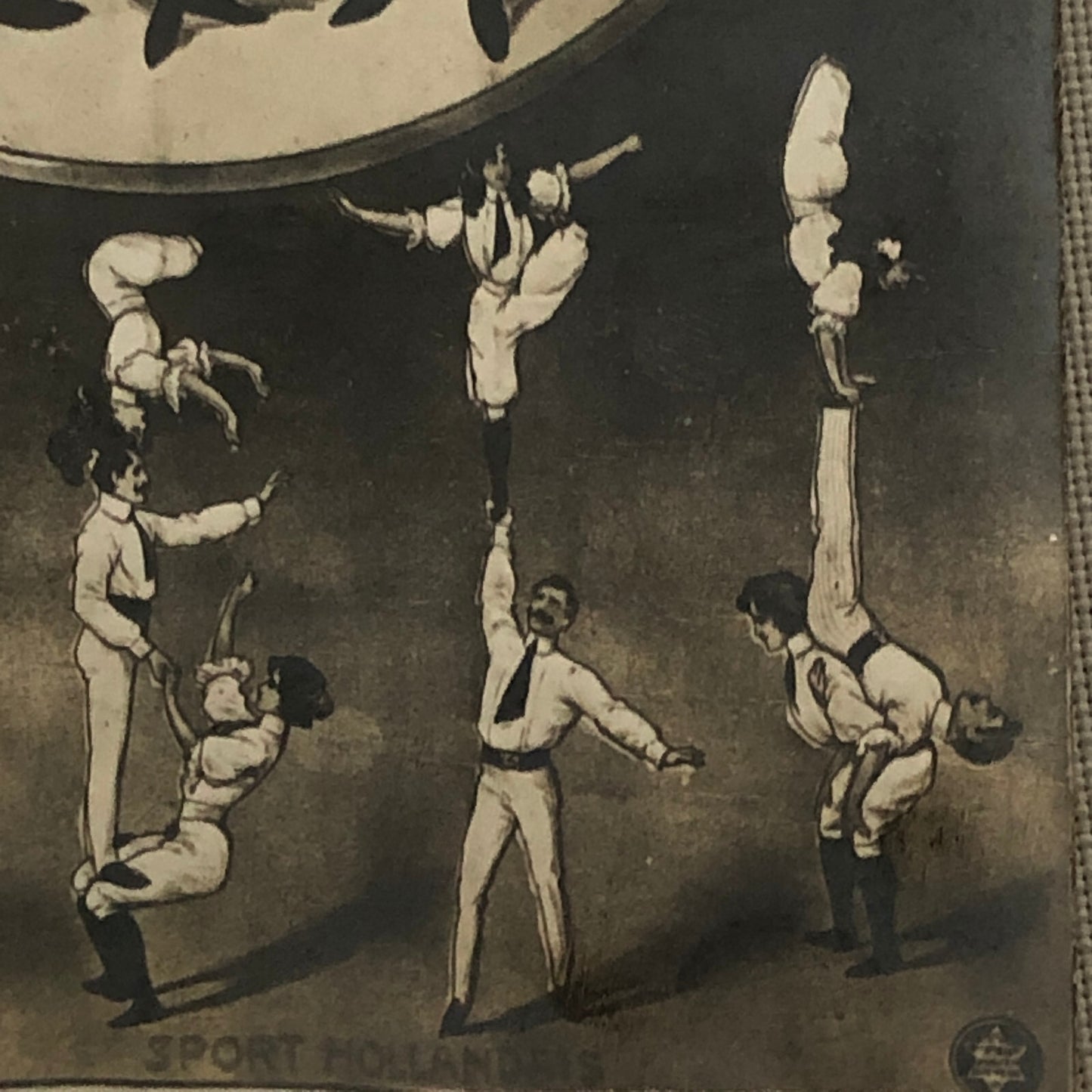 Circus Performer Postcard Post Card Acrobat Act Famille Craft