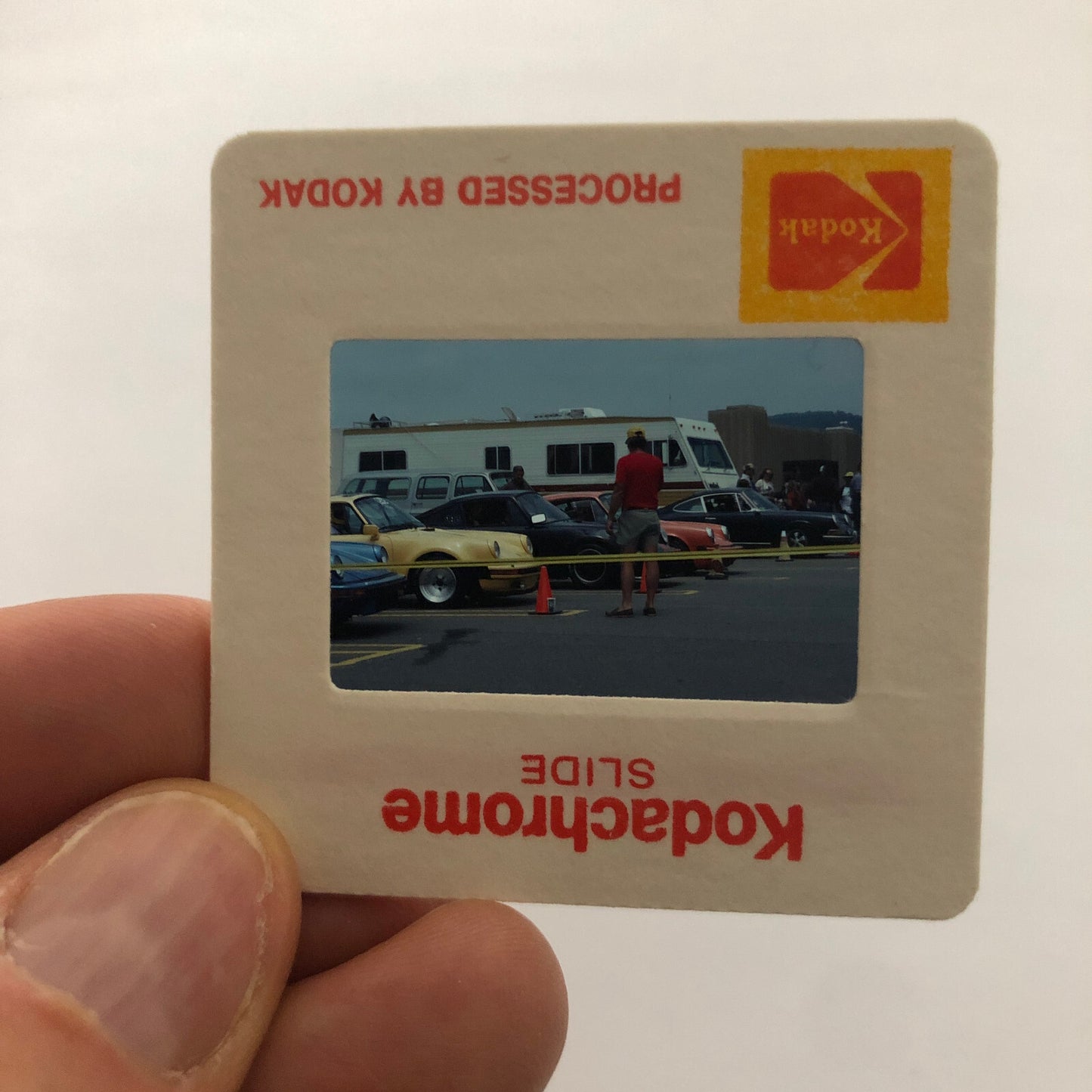 Porsche 911 Car Show 35mm Photo Slide Vintage 1981