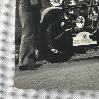 Vintage Antique Car Photo Photograph Print Paris Strausberg Rally Rallye