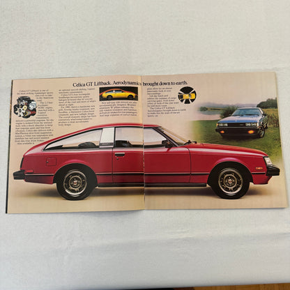 1980 Toyota Celica Car Sales Brochure Catalog GT Liftback ST Sport Coupe