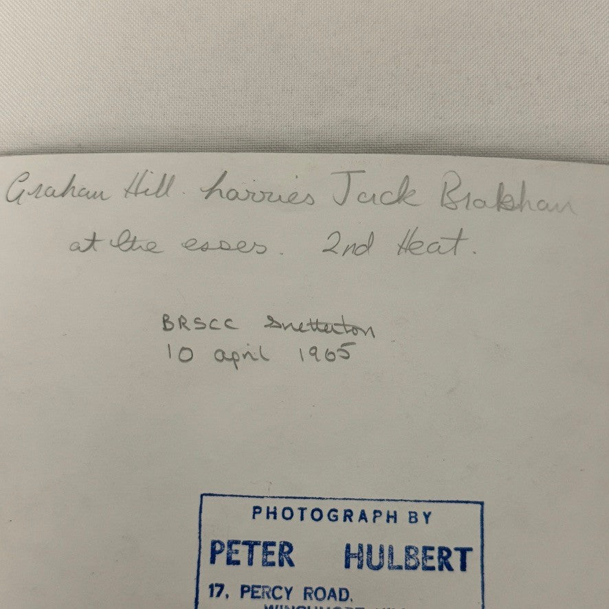 Vintage Racing Photo Graham Hill Jack Brabham Snetterton 1965 Motorsport