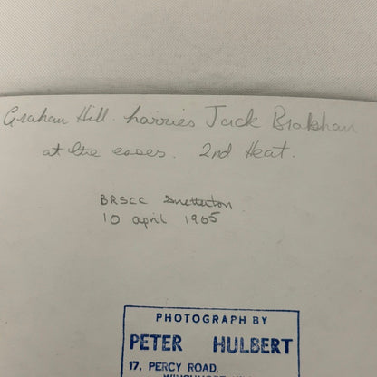 Vintage Racing Photo Graham Hill Jack Brabham Snetterton 1965 Motorsport