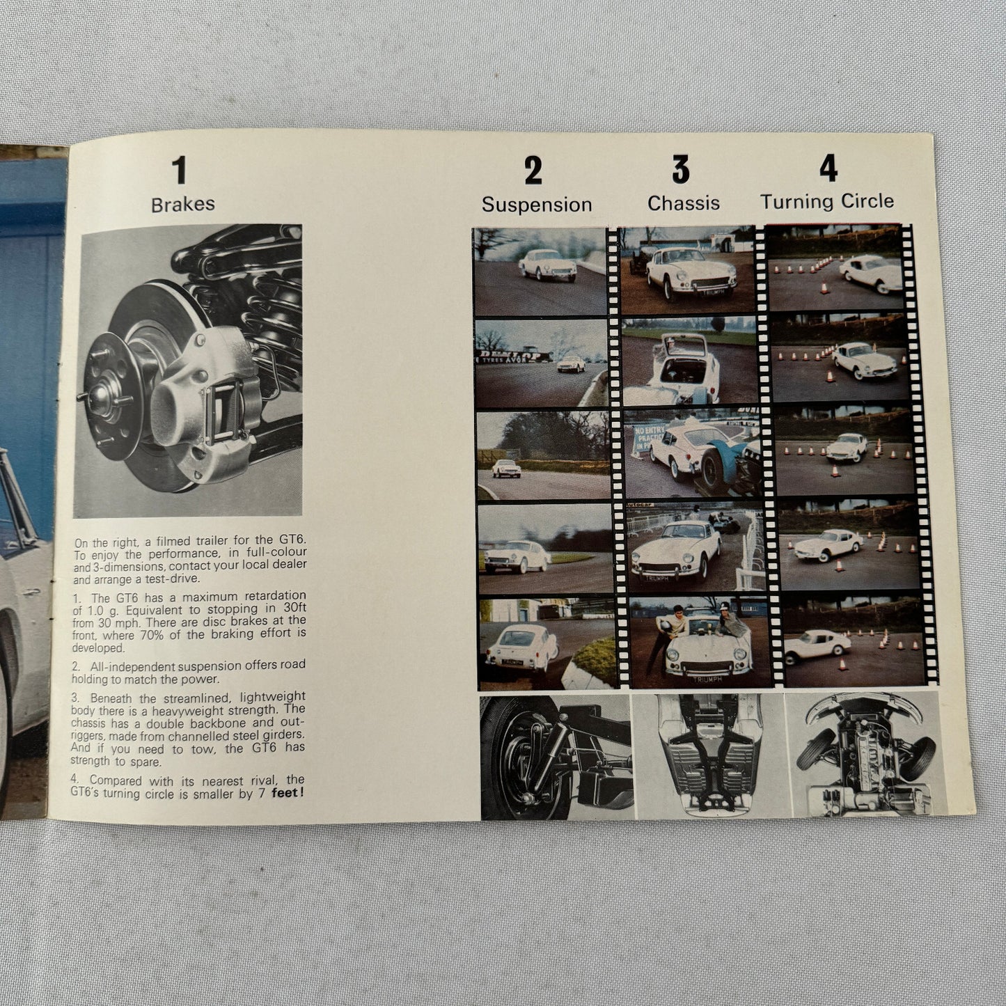 Triumph GT6 Car Sales Brochure Catalog Vintage