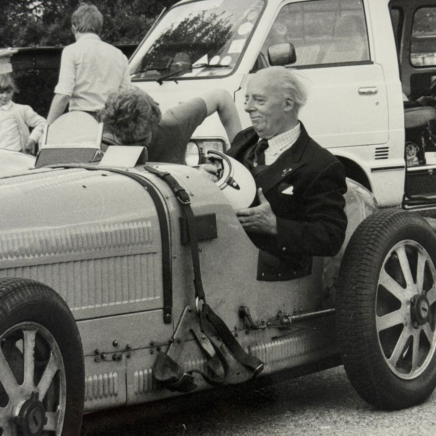 Vintage Bugatti Racing Car Photo Photograph Historic Event Modern Print