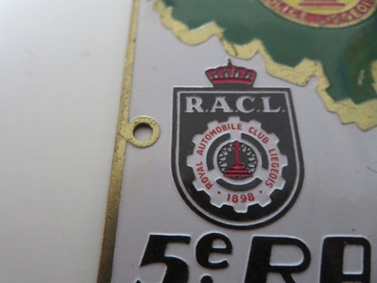 1960 Rallye International Police Gendarmerie Car Club Rally Badge Emblem