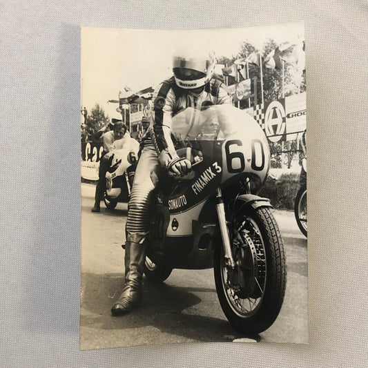 Vintage Motorcycle Racing Photo Photograph Grand Prix Brno