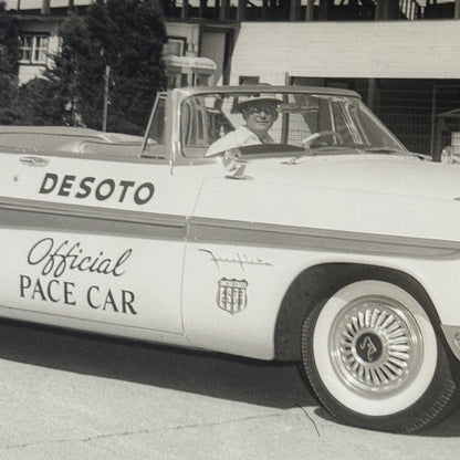Vintage Indy 500 Racing Photo 1956 DeSoto Official Pace Car Photograph