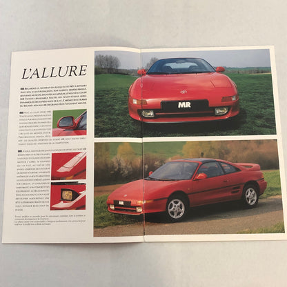 Toyota MR2 MR Coupe Car Sales Brochure Catalog FRENCH Text European Market