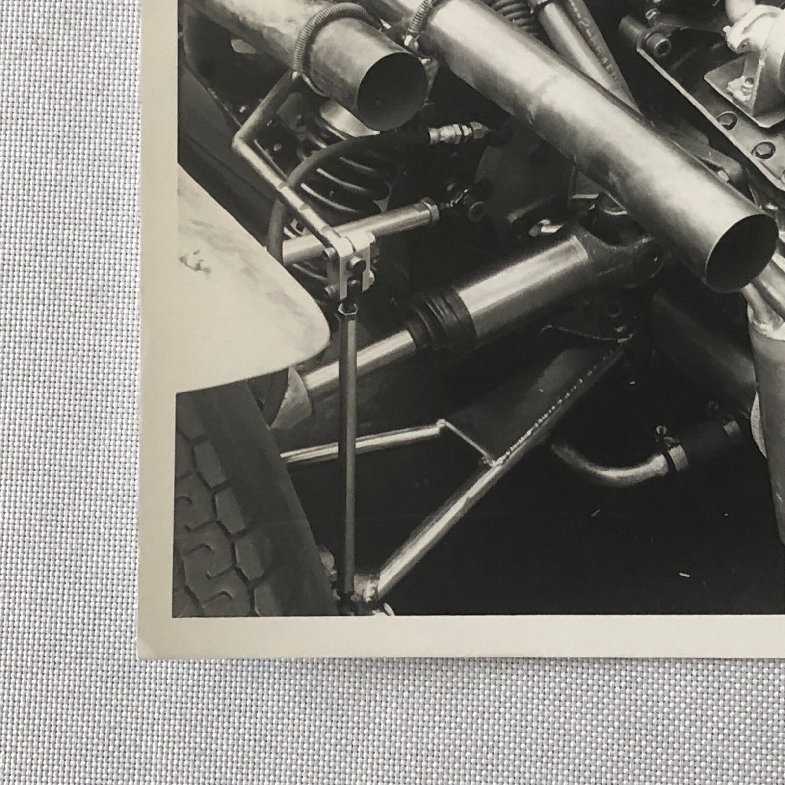 Vintage Grand Prix Racing Car Motor Engine Photo Photograph Print - Tag AL23095