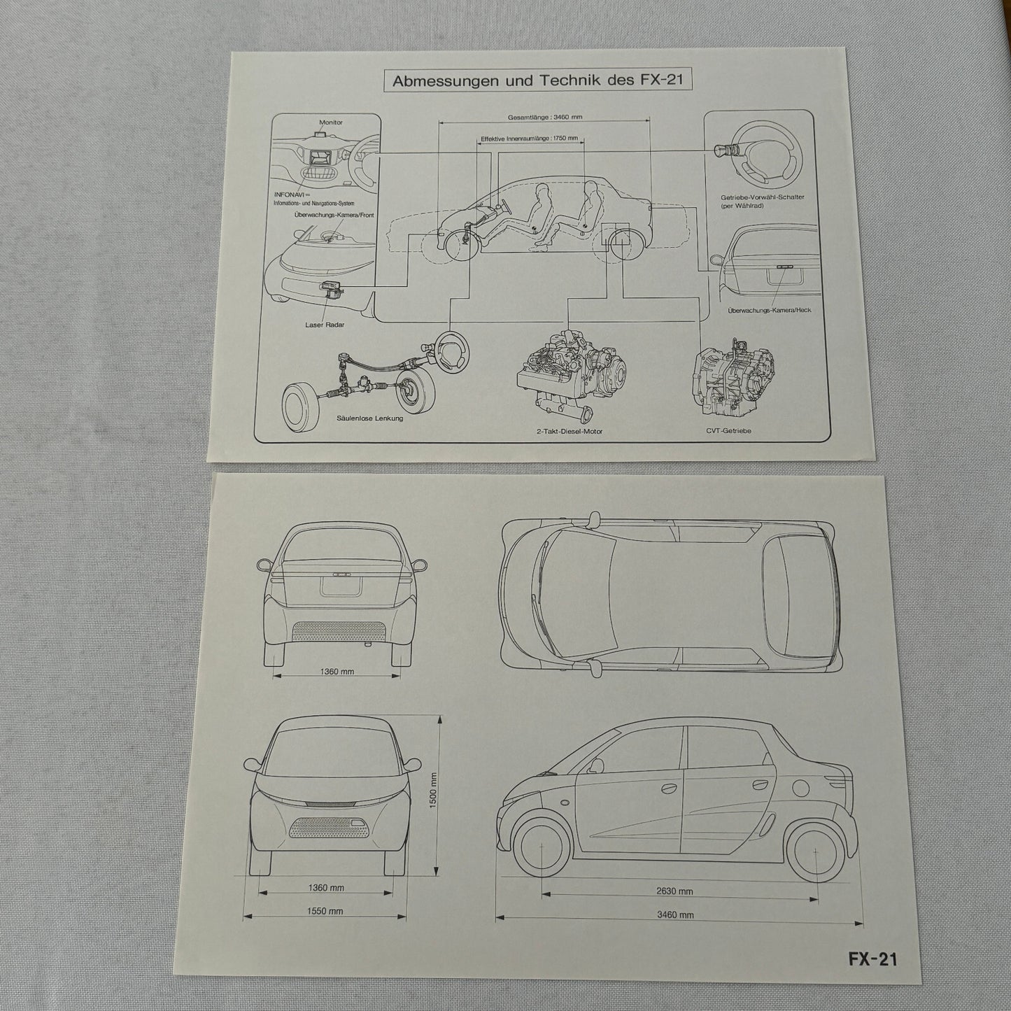 Daihatsu Car Press Kit Concept Cars Rocky Charade Feroza HiJet Delta GERMAN