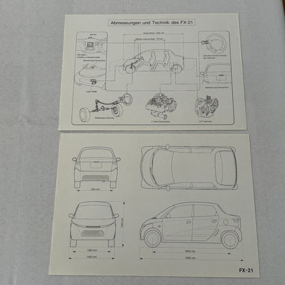 Daihatsu Car Press Kit Concept Cars Rocky Charade Feroza HiJet Delta GERMAN