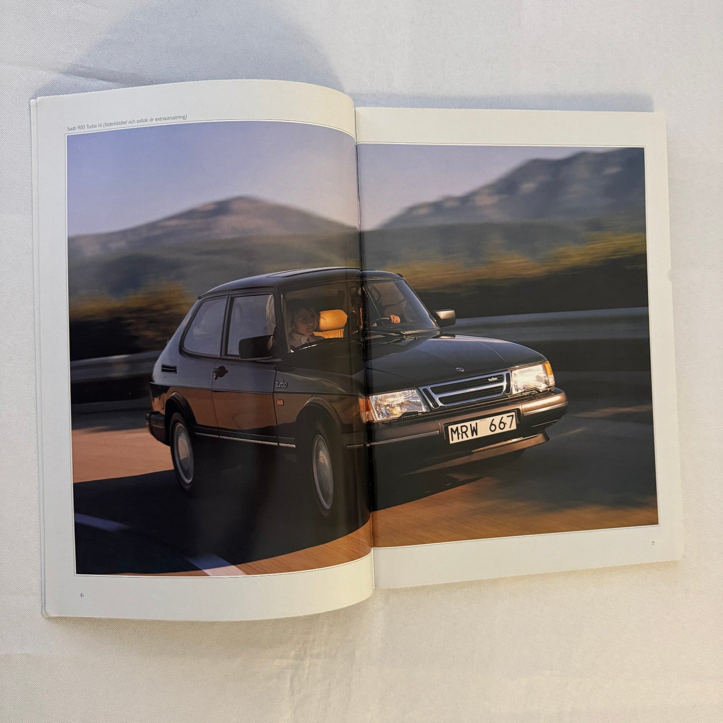 Vintage Saab 900 Car Sales Brochure Catalog 900 Cabriolet 900 Turbo 900i SWEDISH