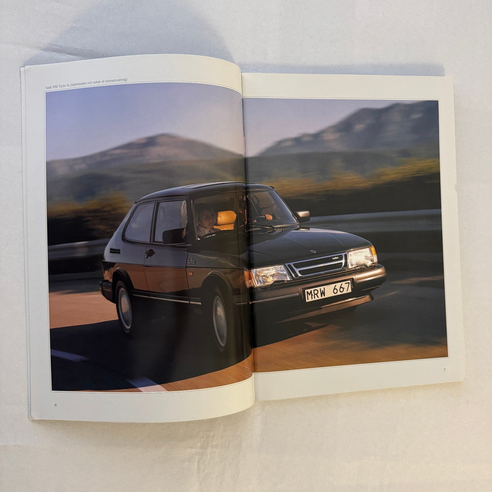 Vintage Saab 900 Car Sales Brochure Catalog 900 Cabriolet 900 Turbo 900i SWEDISH