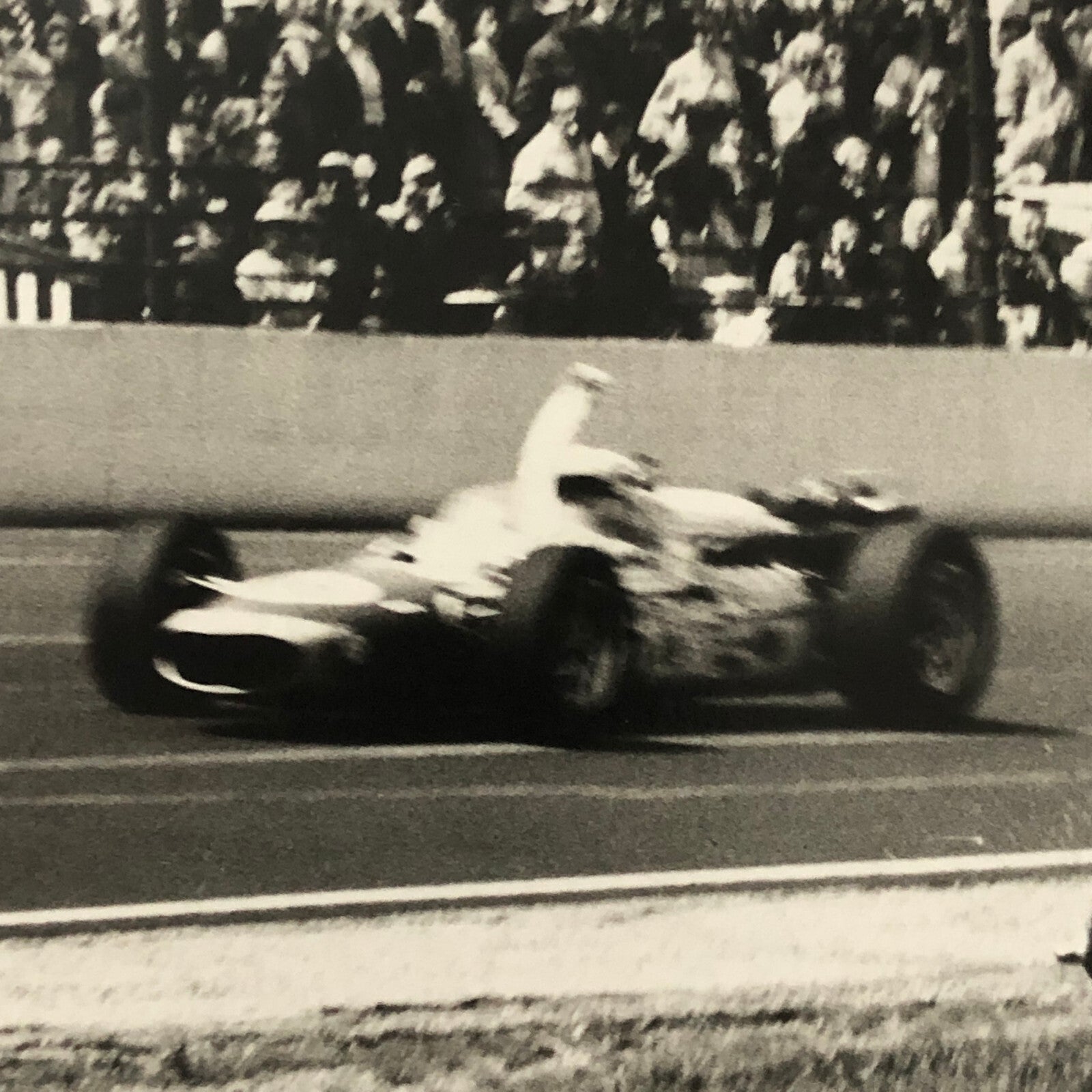 Vintage Indy Indianapolis 500 Racing Photo Photograph Driver Crash Wreck Cars