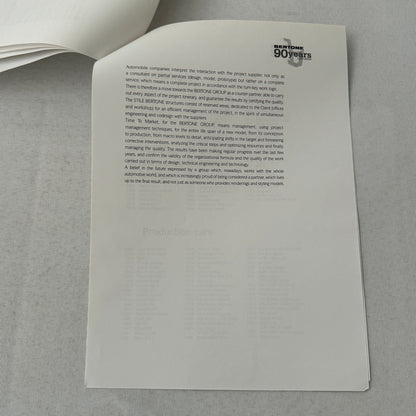 2002 Bertone Car History Press Kit in Embossed Folder Alfa Romeo Lamborghini +