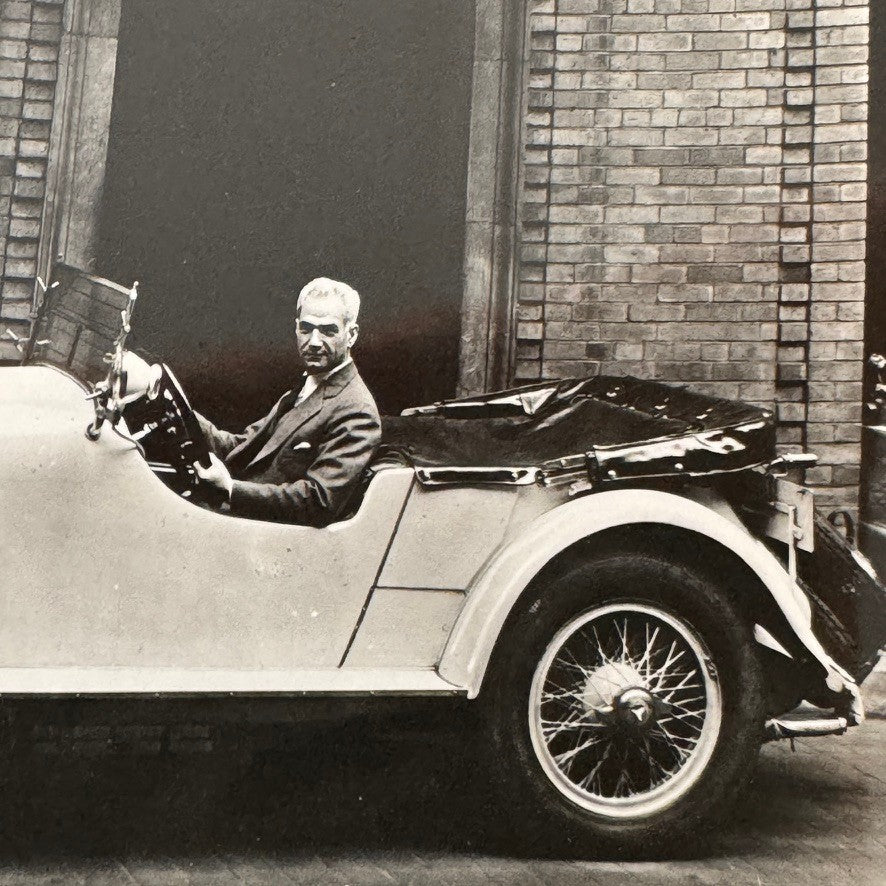 Ralph De Palma Racing Driver in 1928 Mercedes Benz S Car Automobile Photo