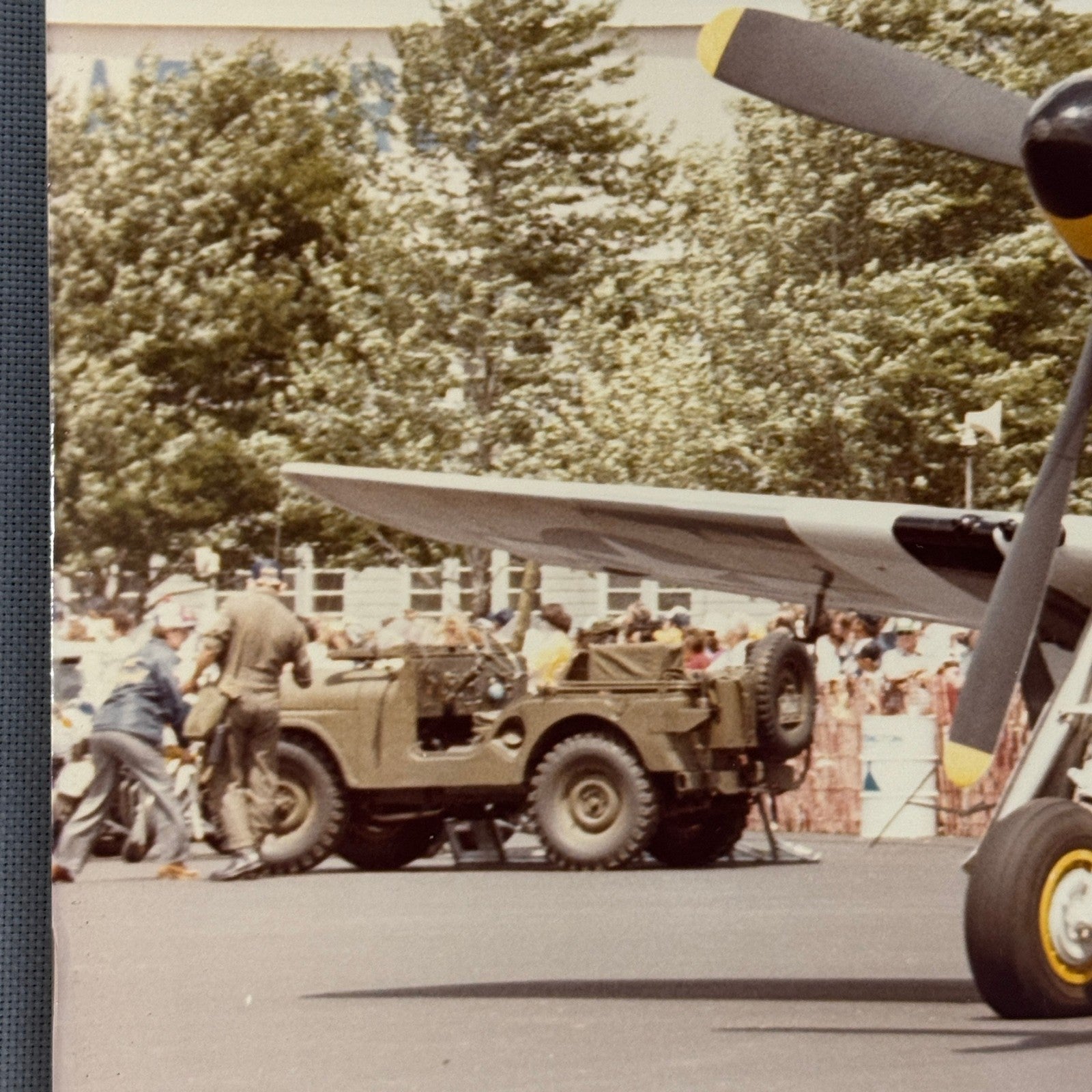 Vintage US Military Aircraft Airshow Photo Large Aviation Photograph Air Force