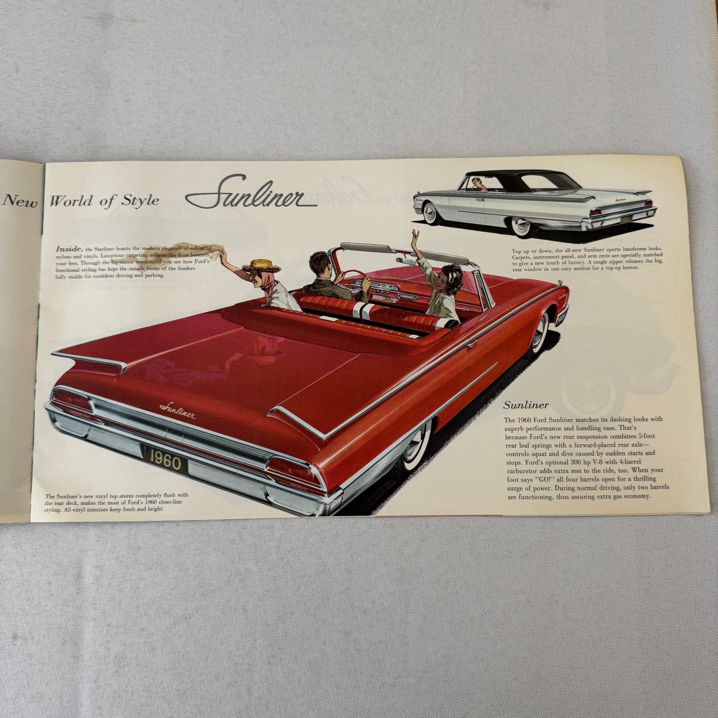 1960 Ford Car Sales Brochure Canadian Galaxie Fairlane Starliner Sunliner