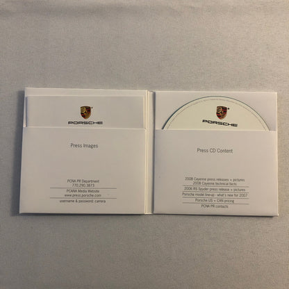 2008 Porsche Press Kit Photo CD Porsche Cayenne S Turbo