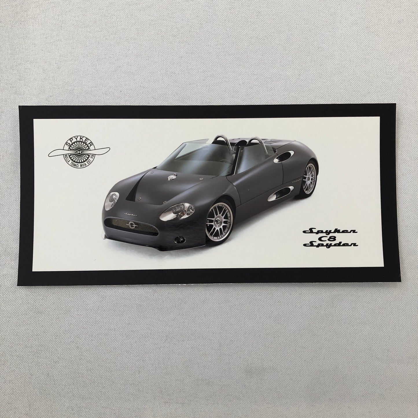 Spyker C8 Spyder Car Sales Brochure Catalog