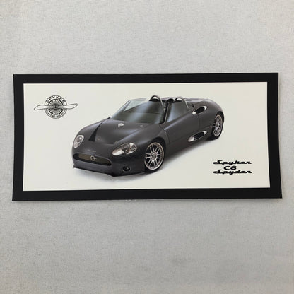Spyker C8 Spyder Car Sales Brochure Catalog