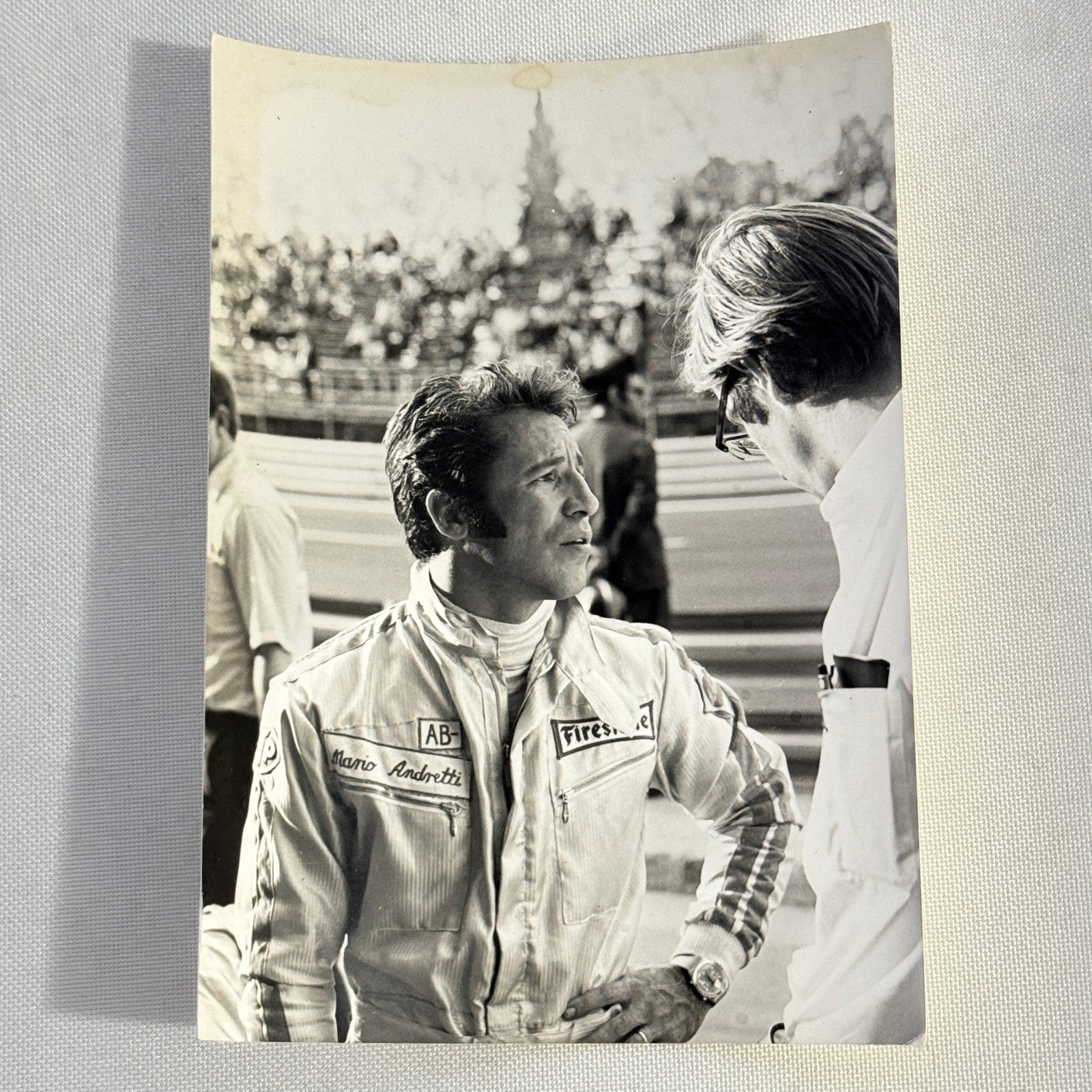 Vintage Mario Andretti Racing Driver Photo Photograph Print Motorsport