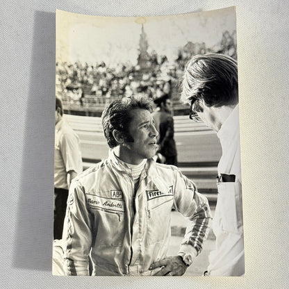 Vintage Mario Andretti Racing Driver Photo Photograph Print Motorsport