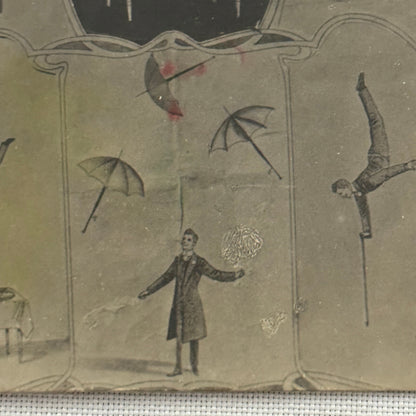 Vintage Circus Act Postcard Post Card E Marlo Acrobat Juggling Balancing Act