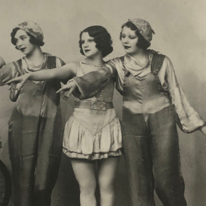 Circus Performer Photo Postcard Real Photo Postcard RPPC Bicycles Hoop