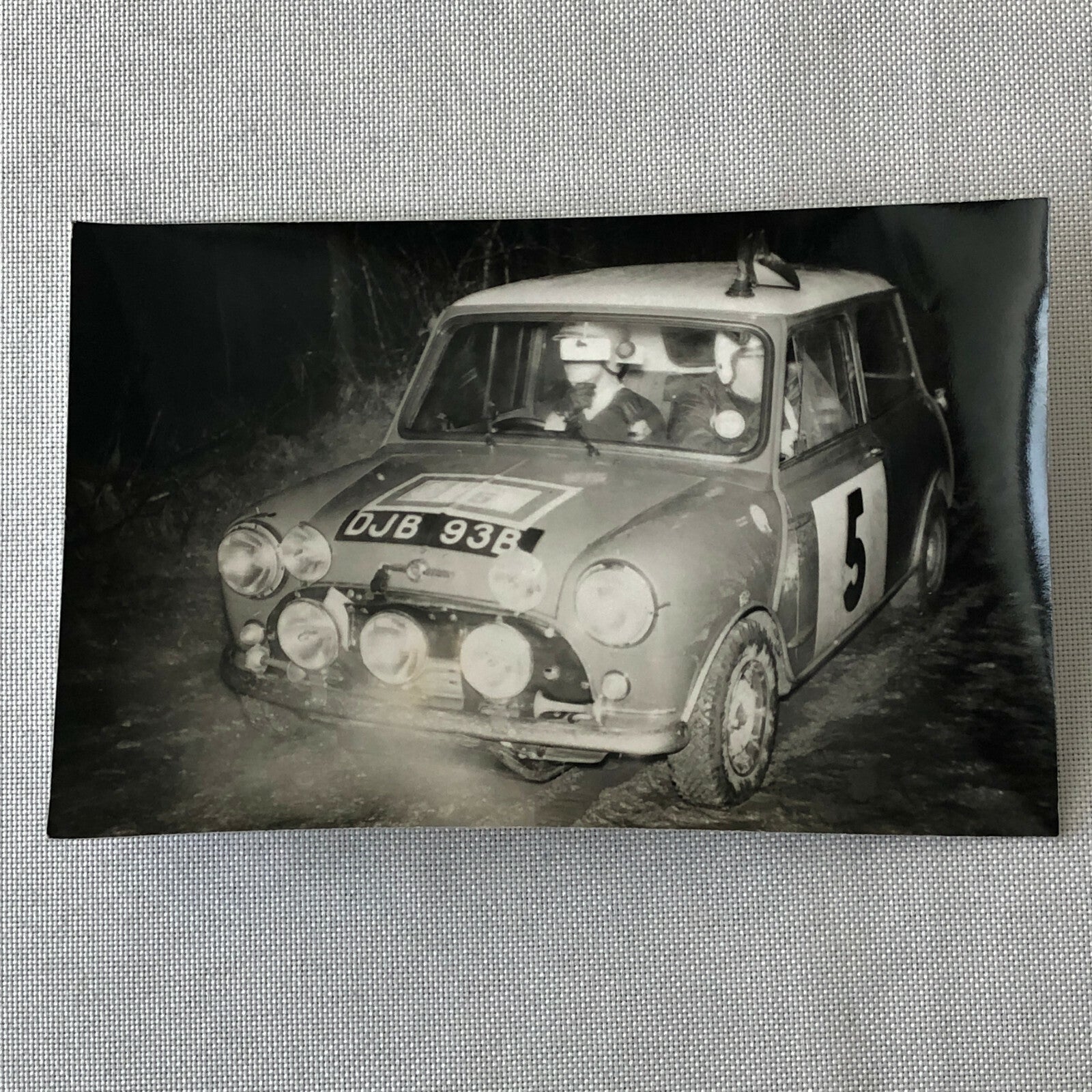 Vintage MINI Racing Car Photo Photograph Print - Rally Rallye Car ? 