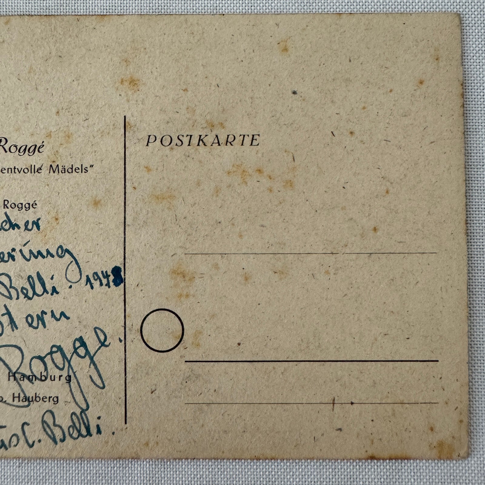 Vintage Circus Acrobat Balancing Act Tightrope Postcard German Text Post Card