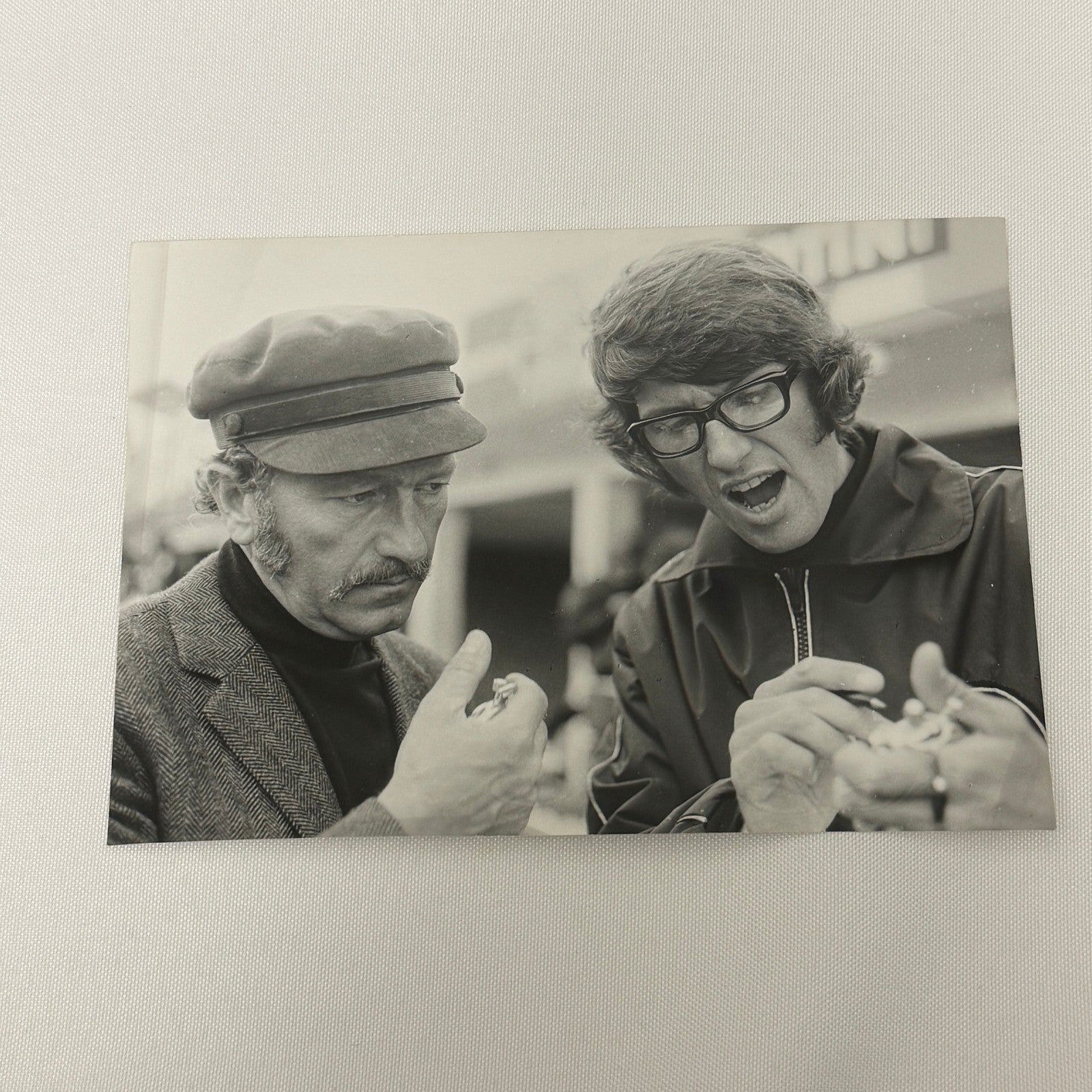 Vintage Racing Photo 1972 German Grand Prix Colin Chapman Peter Warr Motorsport