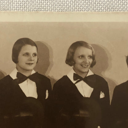 Vintage Dance Troupe Dancer Dancing Circus Real Photo Postcard Post Card RPPC