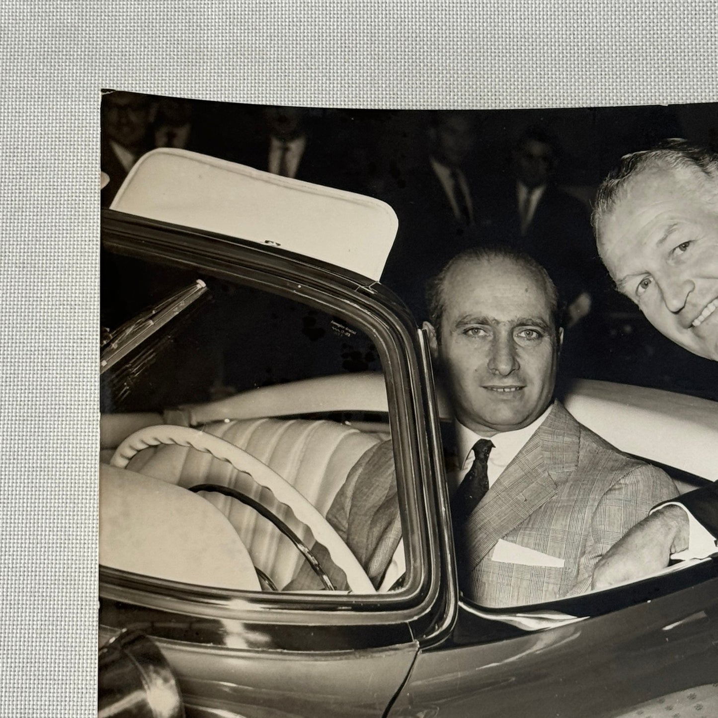 Juan Manuel Fangio Mercedes 300 SL Roadster Italian Press Photo Photograph 1957