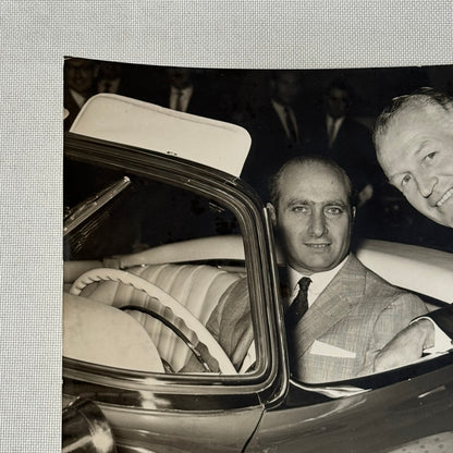 Juan Manuel Fangio Mercedes 300 SL Roadster Italian Press Photo Photograph 1957