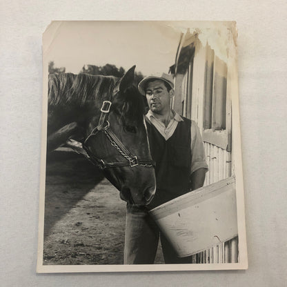Vintage Horse Racing Photo Photograph Queens Own John Delisle