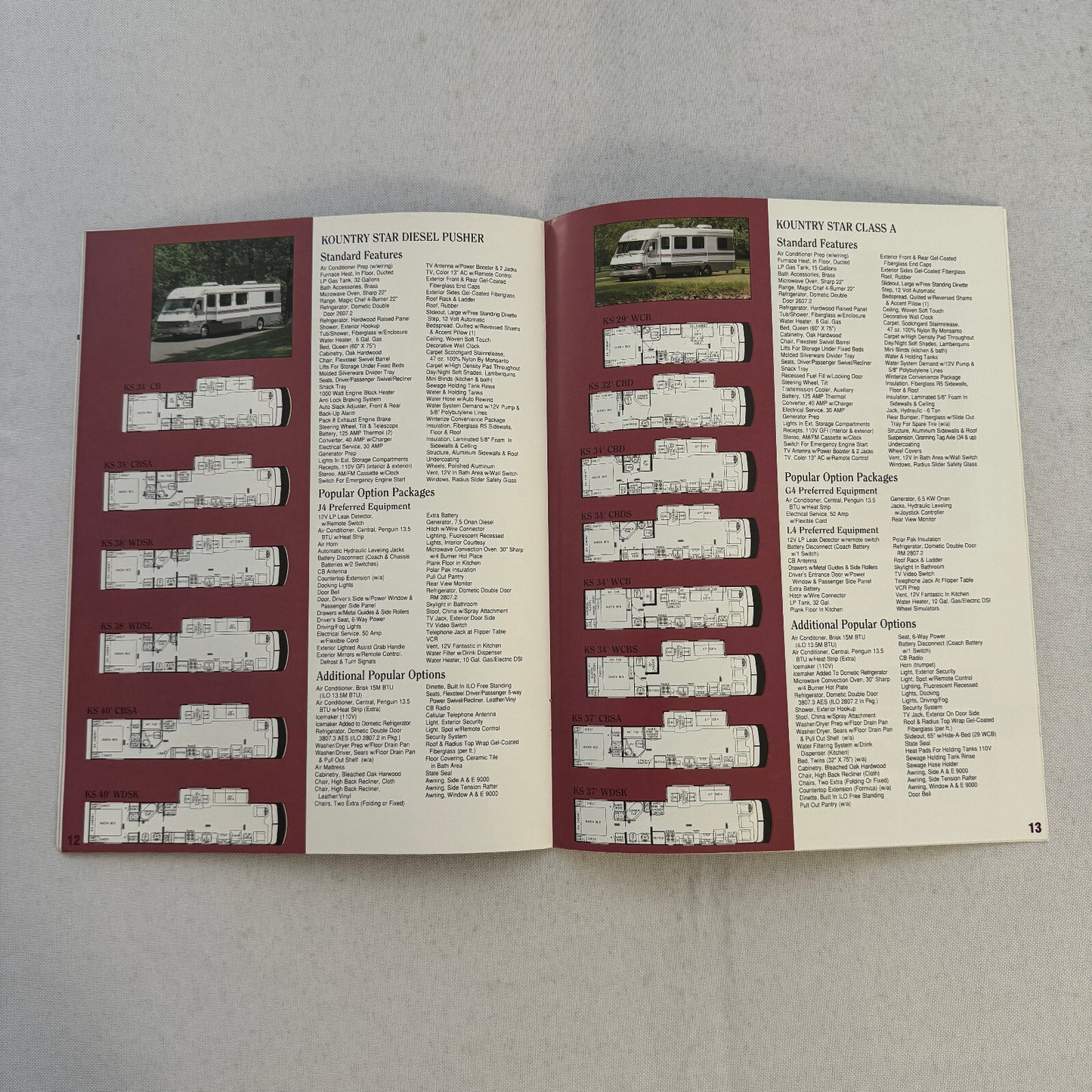 1994 Newmar Kountry Style RV Sales Brochure Catalog London Aire Mountain Aire +