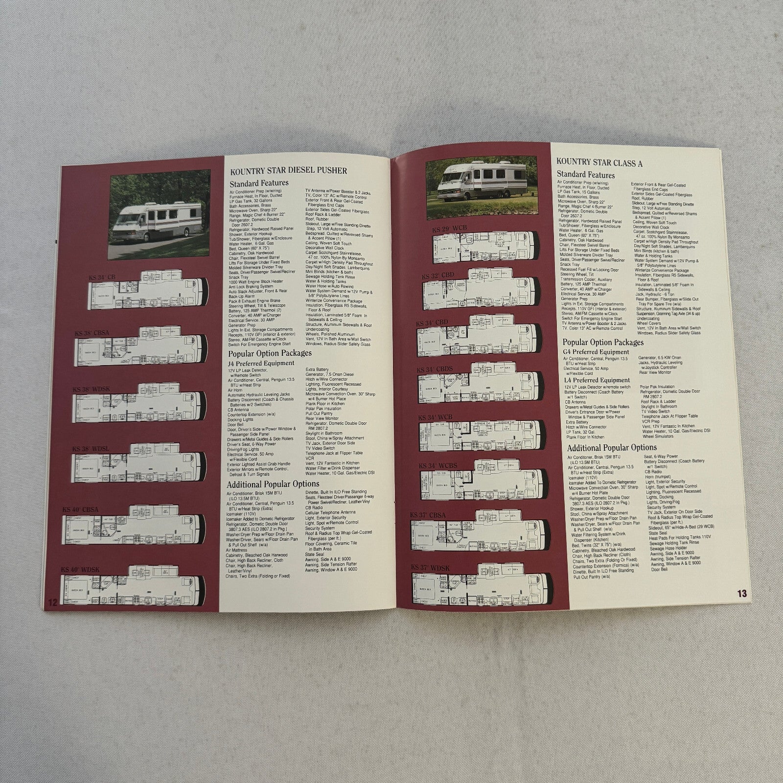 1994 Newmar Kountry Style RV Sales Brochure Catalog London Aire Mountain Aire +