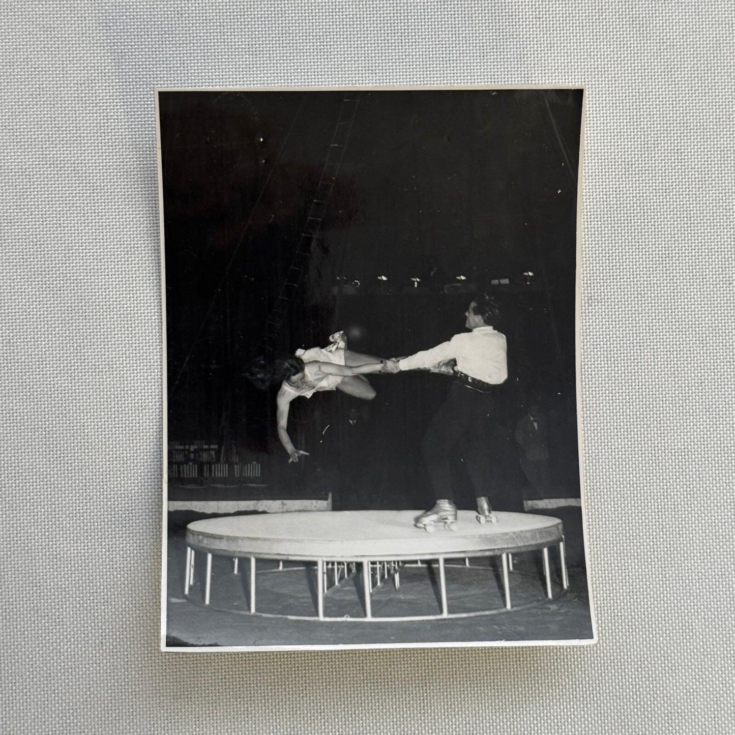 Circus Rollerskating Roller Skate Circus Act Photo Photograph Vintage