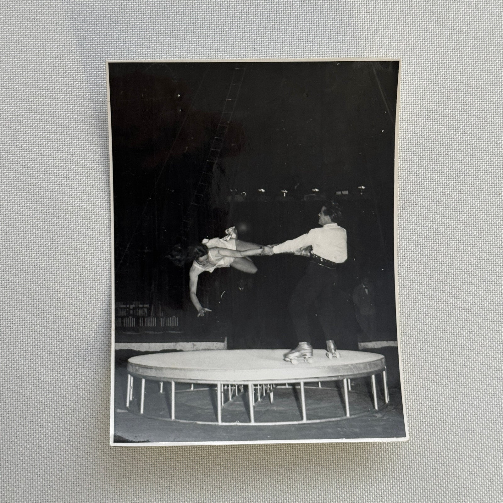 Circus Rollerskating Roller Skate Circus Act Photo Photograph Vintage