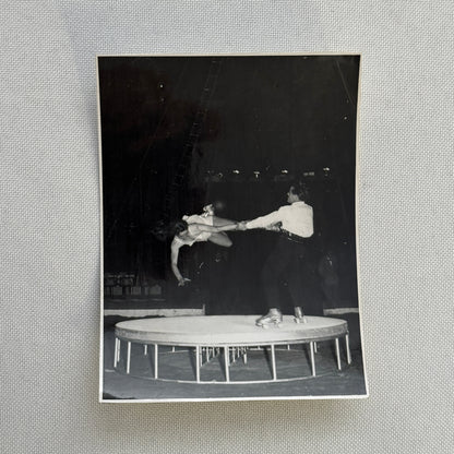 Circus Rollerskating Roller Skate Circus Act Photo Photograph Vintage