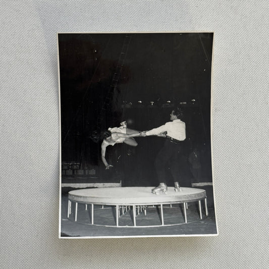 Circus Rollerskating Roller Skate Circus Act Photo Photograph Vintage