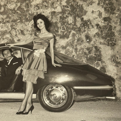 Alfa Romeo Giulietta Sprint Speciale SS Vintage Photograph Photo Print Man Woman