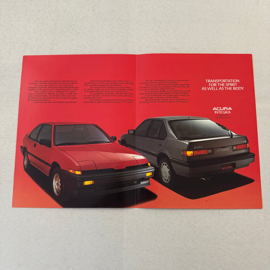 Acura Integra Sports Car Sales Brochure Catalog Canadian Advertising