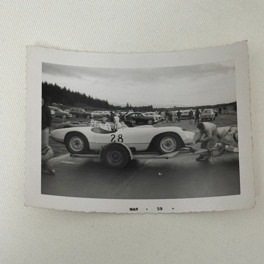 Vintage Racing Photo Oldsmobile Special Car 1959 Photograph Snapshot Motorsport