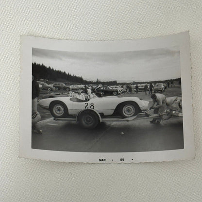 Vintage Racing Photo Oldsmobile Special Car 1959 Photograph Snapshot Motorsport