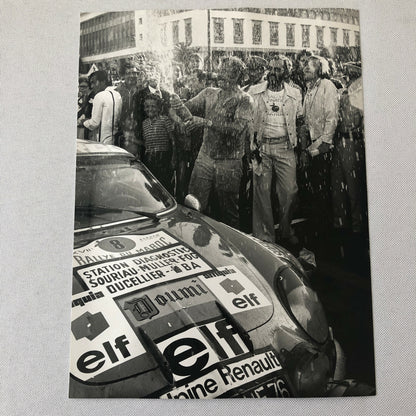 Vintage Rally Racing Photo Photograph 1974 Rallye du Maroc Renault Alpine Car
