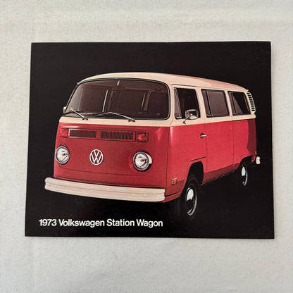 1973 Volkswagen VW Station Wagon Bus Van Sales Brochure Vintage Advertising