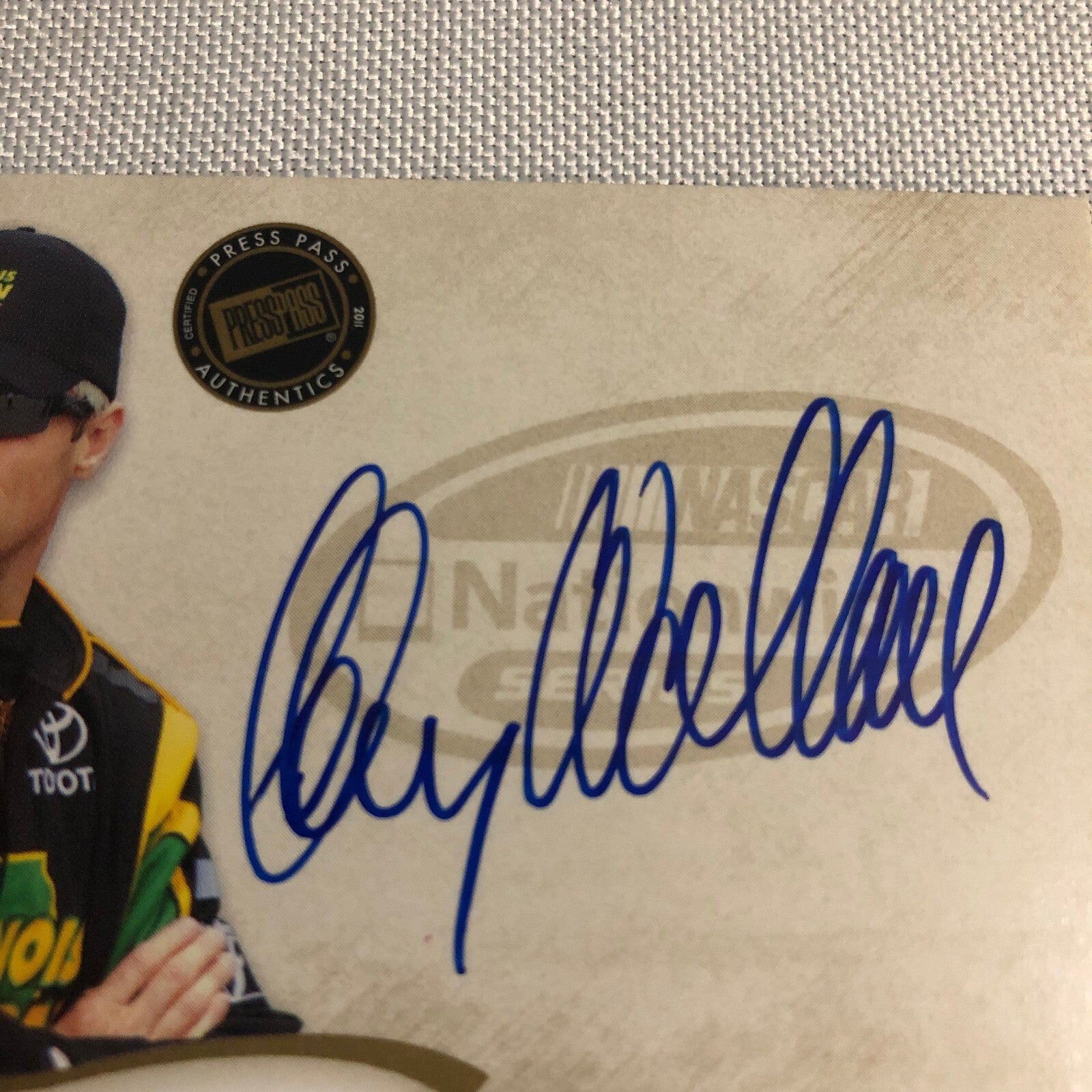 2011 Press Pass Fanfare Autograph Kenny Wallace Signed Signature Auto NASCAR