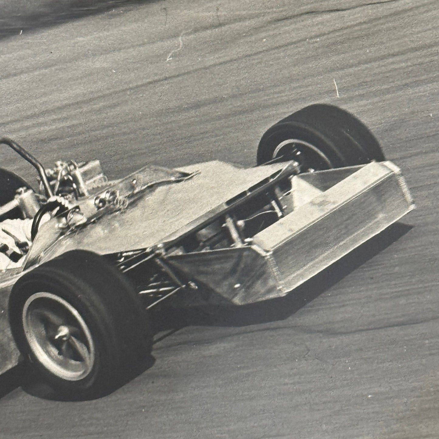 Vintage Racing Photo Photograph Race Car Motorport Testing